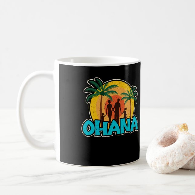 Vintagen Souvenir Ohana Kaffemugg (Med munk)