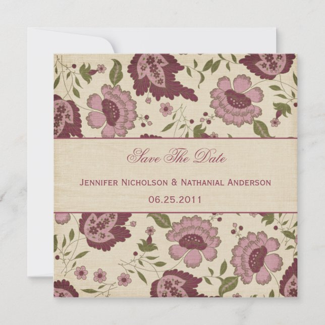 Vintagen Spara datum Spara Datumet (Framsida)