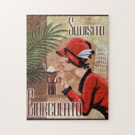 Vintagen Squisito Cioccolato Italiana Woman Pussel