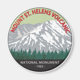 Vintagen St Helens National Volcanic Monument Magnet