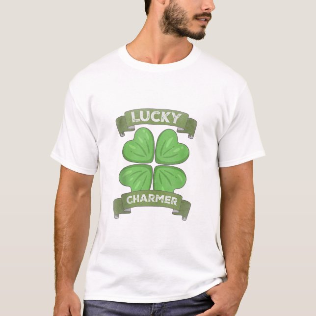 Vintagen St Patrick's Day T Shirt (Framsida)