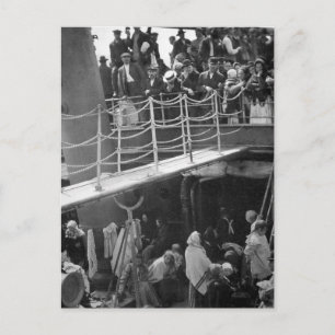 Vintagen Steerage - Immigration Frakt 1907 Vykort