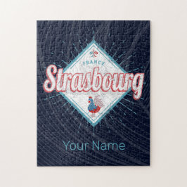 Vintagen Strasbourg Grand Est Frankrike Retro Tupp Pussel