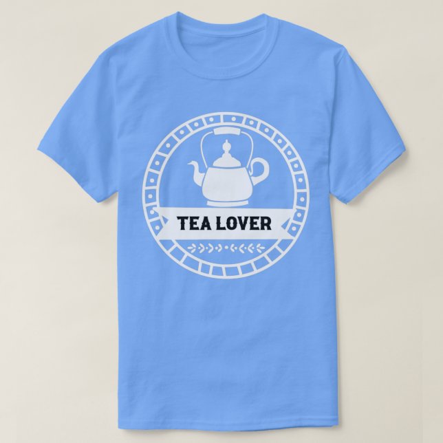 Vintagen Tea Älskare Retro T Shirt (Design framsida)