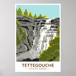 Vintagen Tettegouche State Park Minnesota Poster