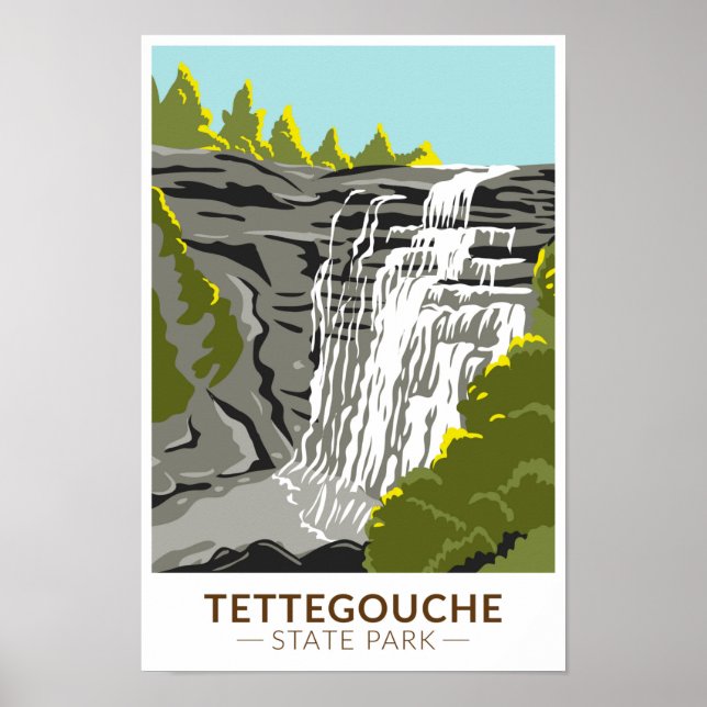 Vintagen Tettegouche State Park Minnesota Poster (Framsidan)