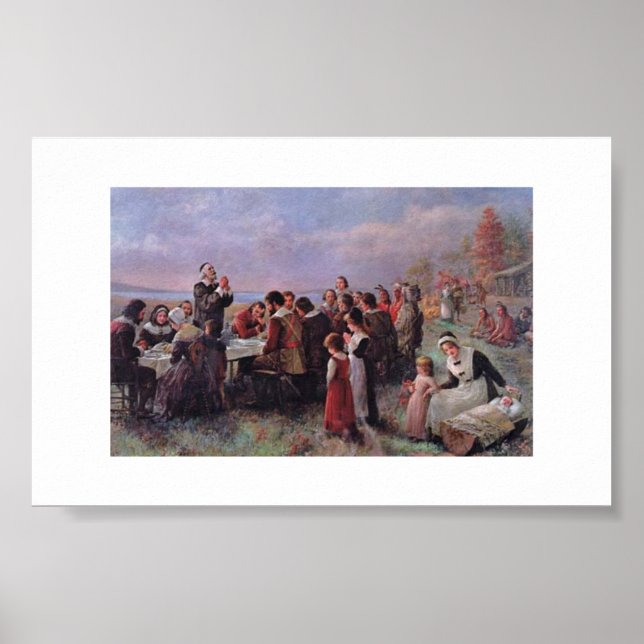 Vintagen thanksgiving Brownscombe Poster (Framsidan)