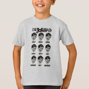 Vintagen "The Many Moods of the Joker"-diagram T Shirt