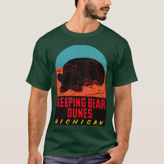 Vintagen Tra i "Sleeping Bear Dunes National Lakes T Shirt