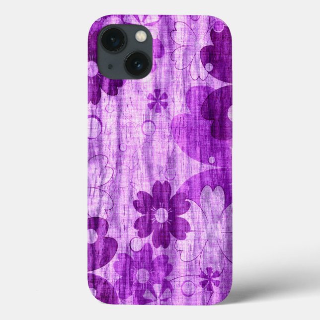 Vintagen trendig Violet Flower (Baksida)
