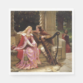 Vintagen Tristan och Isolde (medelhavsområdet Roma Pappersservett