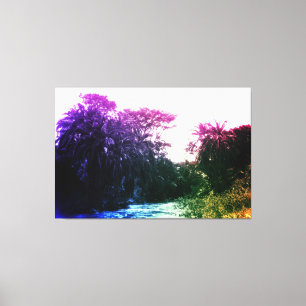 Vintagen Tropical Lan (Tropical Lan) Canvastryck