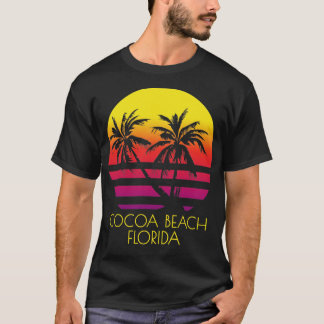 Vintagen Tropical Sunset Handflatan T Shirt
