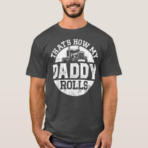 Vintagen Trucker Lastbil Driver Pappa Son Daughn s T Shirt