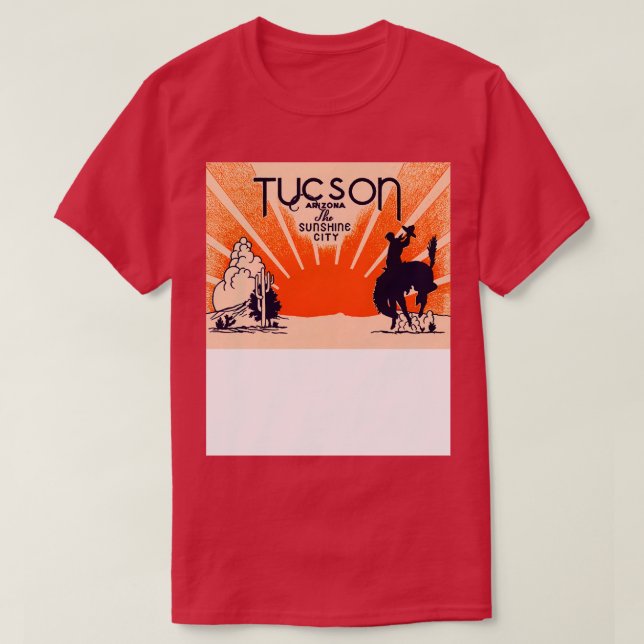 vintagen Tucson Arizona 1940 T Shirt (Design framsida)