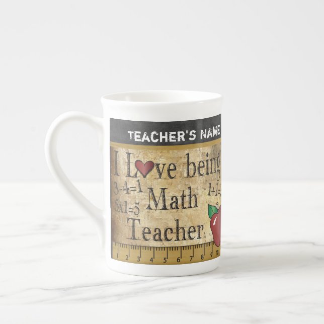 Vintagen Unik Stil 👩 ‍ 🏫 Benporslin Mugg (Vänster)