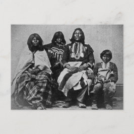 Vintagen Ute Family Stereoview Vykort