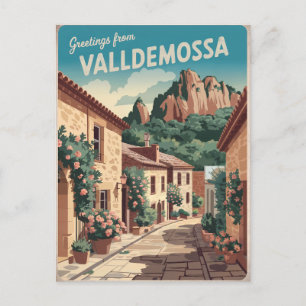 Vintagen Valldemossa Mallorca Vykort