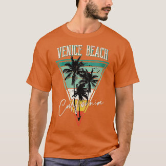 Vintagen Venice Beach California Distress för kvin T Shirt