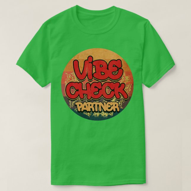 Vintagen Vibe Check T Shirt (Design framsida)