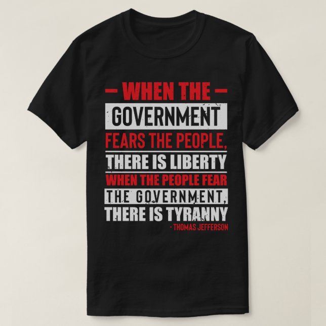 Vintagen vintage Anti Government Retro T Shirt (Design framsida)