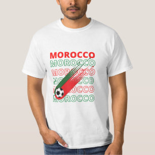 Vintagen World Soccer Marocko T Shirt