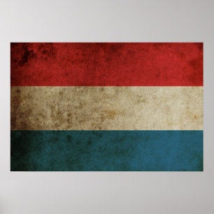 VintageNederländernaflagga Poster