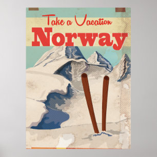 Vintagenorgen reser affischen poster
