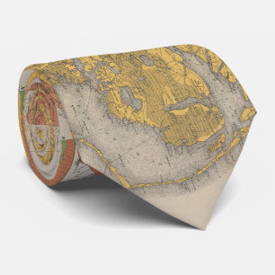 VintageNorth Carolina geologisk karta (1887) Slips