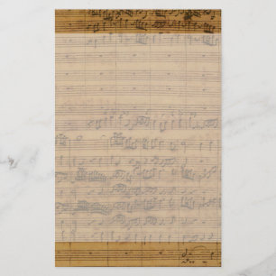 Vintagenotblad av Johann Sebastian Bach Brevpapper