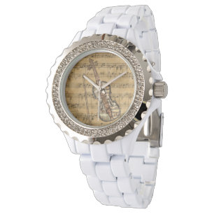 Vintagenotbladfiol Armbandsur