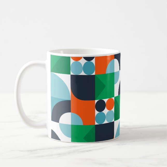 Vintagens abstrakt - bakgrund kaffemugg (Vänster)