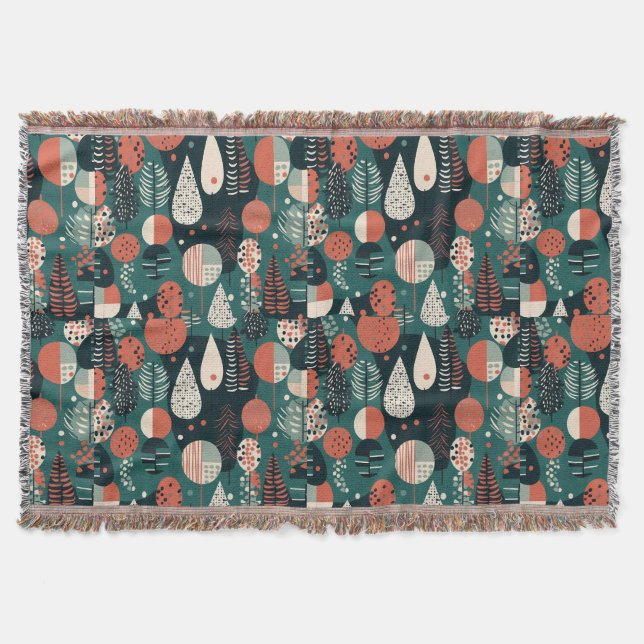 vintagens abstrakt filt (Framsidan)