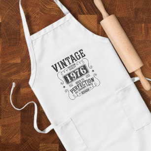 Vintagens Åldras till Perfection Funny Typography Långt Förkläde