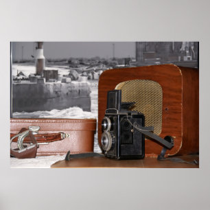 Vintagens analoga kamerainspelare poster