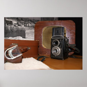Vintagens analoga kamerainspelare poster
