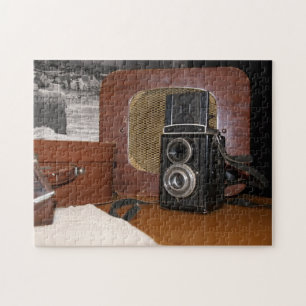 Vintagens analoga kamerainspelare pussel