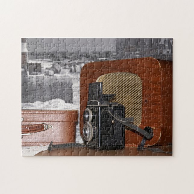 Vintagens analoga kamerainspelare pussel (Horisontell)