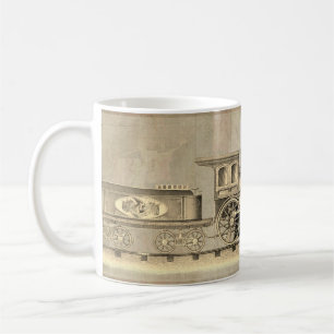 Vintagens ångmotor kaffemugg