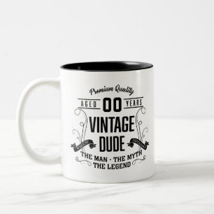 Vintagens Anpassningsbar Två-Tonad Mugg