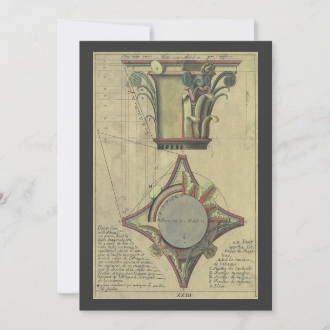 Vintagens arkitektur, dekorationskapital Krona (Framsida)