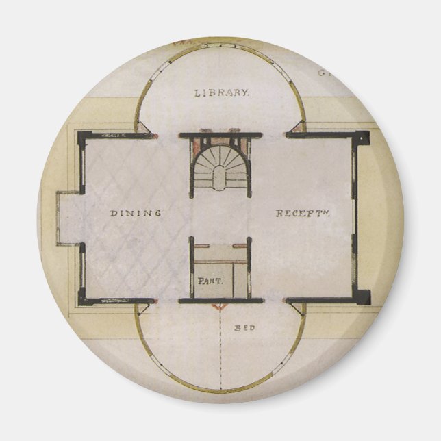 Vintagens arkitektur, Golv-planen och grekiska Vil Magnet (Framsidan)