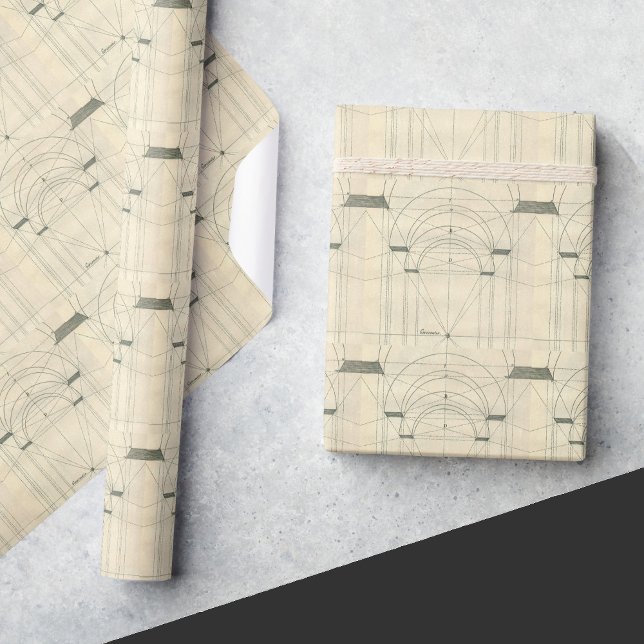 Vintagens arkitektur, Renaissance Arch Perspective Presentpapper (Skapare uppladdad)