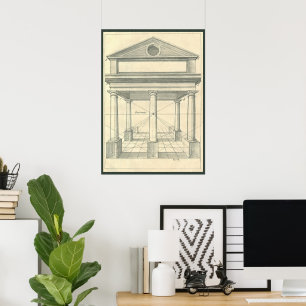 Vintagens arkitektur, romersk portiono med spalter poster