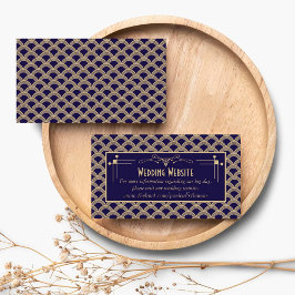 Vintagens Art Deco Gatsby Bröllop-samling 1920 Tilläggskort