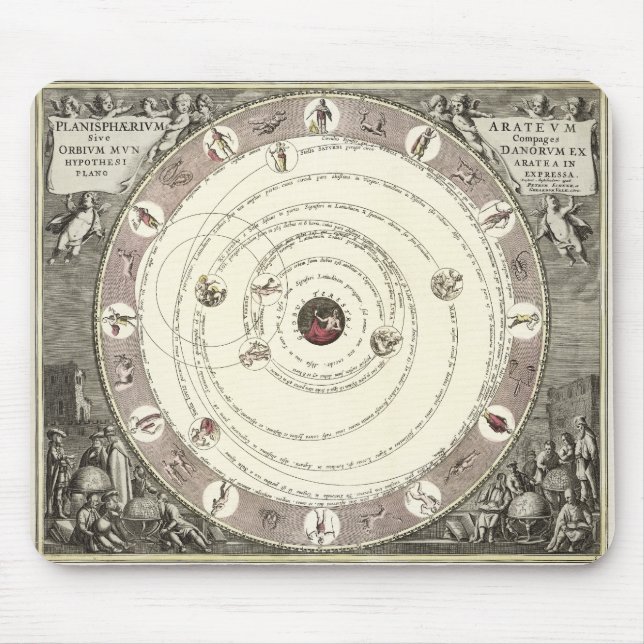 Vintagens astrologidiagram musmatta (Framsidan)