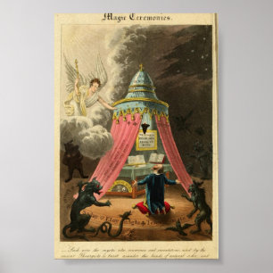 Vintagens astronomi Illustration Poster