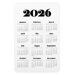 Vintagens återanrop 2024-kalender magnet