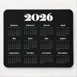 Vintagens återanrop 2025 Svartkalender Musmatta