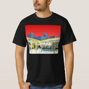 Vintagens automatiska mekanik - serviceservice för tee shirt
